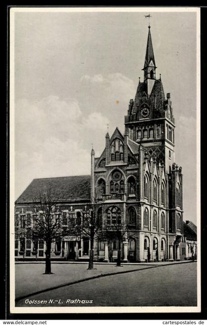 AK Golssen /N.-L., Blick zum Rathaus