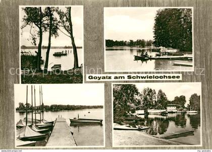 Goyatz Partien am See Bootsanleger Handabzug