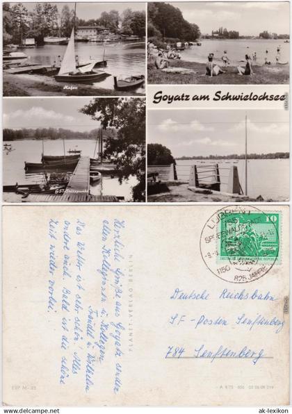 Goyatz Schwielochsee Schwielochsee, belebt Foto Ansichtskarte 1975