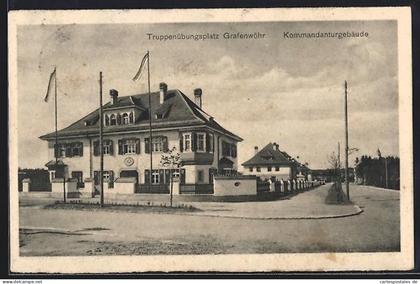 AK Grafenwöhr, Kommandanturgebäude auf dem Truppenübungsplatz