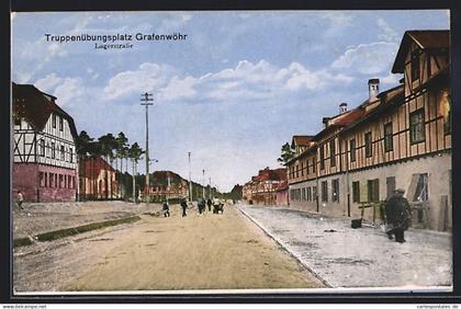 AK Grafenwöhr, Truppenübungsplatz, Lagerstrasse