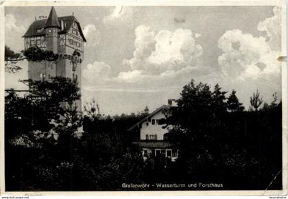 Grafenwöhr, Wasserturm und Forsthaus