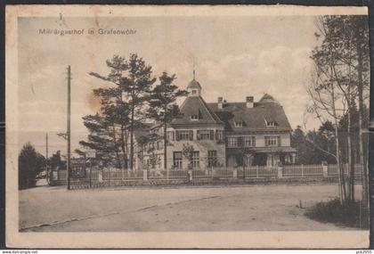 Militärgasthof in GRAFENWÖHR -  gelaufen  ( AK 3051)