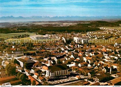 Grafing Muenchen Alpenkette Fliegeraufnahme