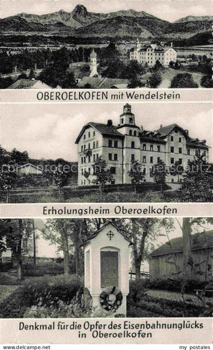 Oberoelkofen Grafing Muenchen Ebersberg Bayern Panorama Blick gegen Wendelstein