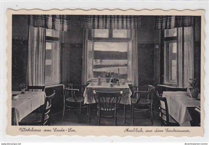 39055716 - Linde bei Loewenberg ( Mark ) mit Ausblick aus dem Gastzimmer vom Wirtshaus am Linde-See. Bes. Hugo Steinbor