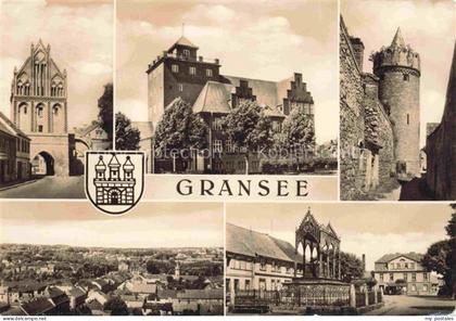 Gransee Oberhavel Brandenburg Stadttor Schloss Turm Stadtmauer Panorama Wappen G