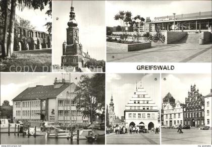 Greifswald Klosterruine Eldena Dom Sankt Nikolai HO Kaufhalle Rathaus