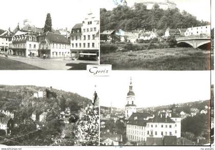 Greiz Thueringen Greiz Platz Schloss Kirche o 1981