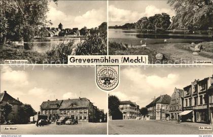 Grevesmuehlen Ortsblick mit Vielbeckersee Am Markt