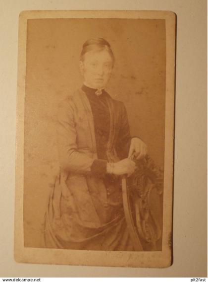 Kabinettfoto - W. Kröncke in Grevesmühlen , CDV , Mecklenburg , Photographie , Kabinett !!