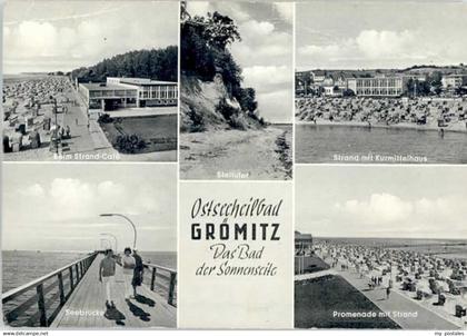 Groemitz Ostseebad Groemitz Strand Cafe Seebruecke Kurmittelhaus Steilufer x