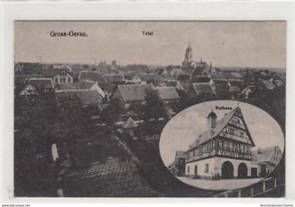 39089500 - Gross Gerau. Rathaus Gross Gerau ungelaufen  Beschriebene Karte. Leicht fleckig, sonst gut erhalten