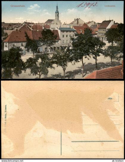 Ansichtskarte Großenhain Lindenplatz. 1912