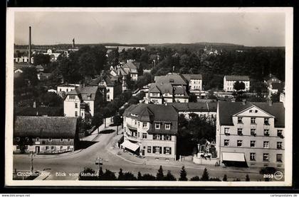 AK Grossröhrsdorf, Blick vom Rathaus auf den Ort