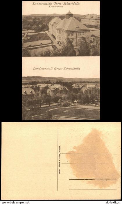 Großschweidnitz (OL) Swóńca 2 Bild Landesanstalt Krankenhaus 1917