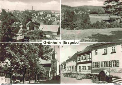 Gruenhain-Beierfeld Erzgebirge Sachsen Teilansicht Genesungsheim Markt Moenchsbr