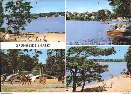 Gruenheide Mark Fangschleuse Werlsee Zeltplatz Peetzsee