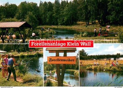 Gruenheide Mark Forellenanlage Klein Wall Forellenweiher Angeln