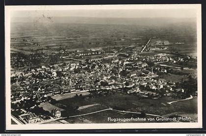 AK Grünstadt /Pfalz, Ortsansicht vom Flugzeug aus