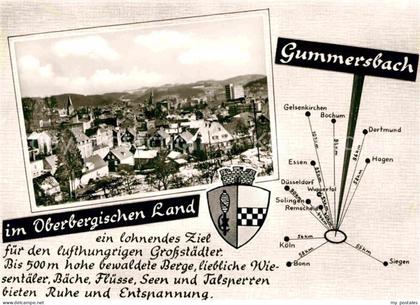 Gummersbach Panorama Landkarte
