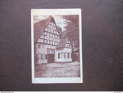 AK 1928 Halle in Westfalen Am Lindenflecken Phot. Baumann