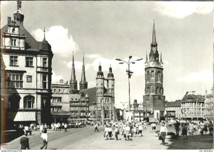 Halle Saale Halle Marktplatz o 1977