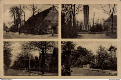 CPA Hamburg Eimsbüttel Lokstedt, Ehrenmal, Behrkampsweg, Lutherstraße