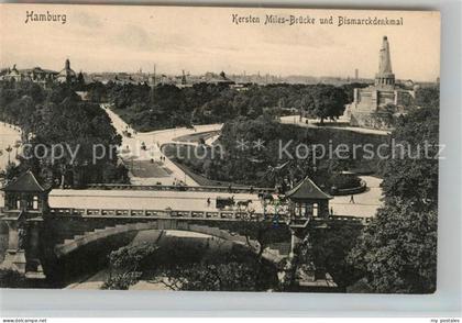 HAMBURG  CITY Kersten Miles Bruecke und Bismarckdenkmal