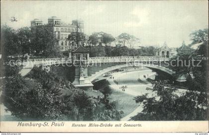 HAMBURG  CITY Sankt Pauli Kersten Miles Bruecke Seewarte