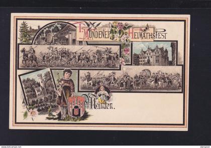 Dt. Reich Litho Hannoversch Münden Heimatfest 1897