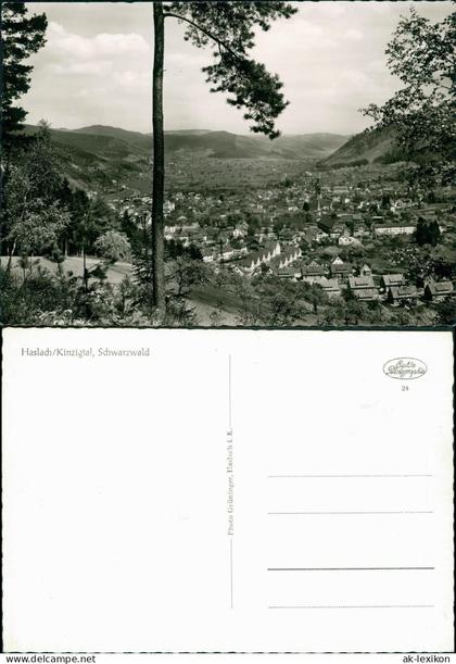 Ansichtskarte Haslach im Kinzigtal Stadtblick - Fotokarte 1965