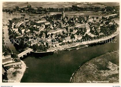Havelberg Original Fliegeraufnahme