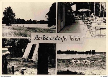 Bornsdorfer Teich  Bornsdorf Heideblick Brandenburg Teilansichten Strand Terrass