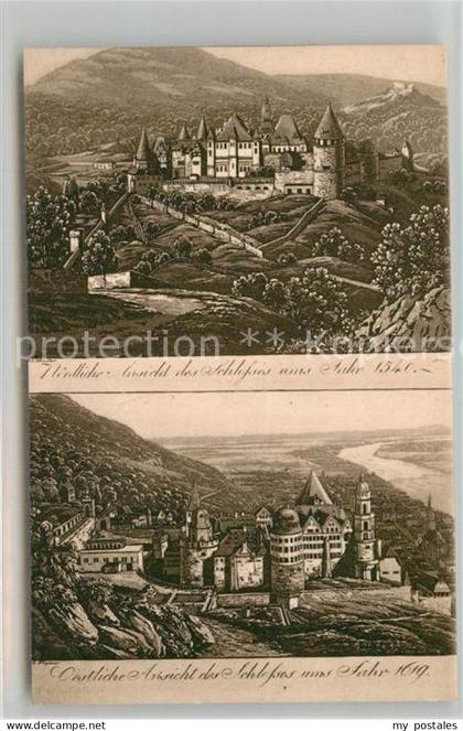 Heidelberg Neckar Alt Heidelberg mit Schloss
