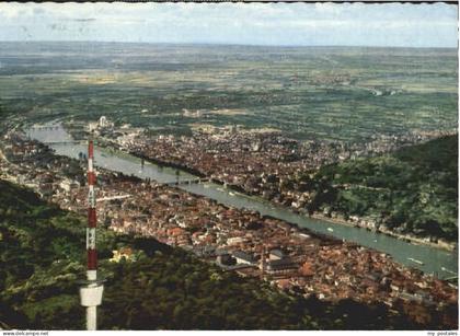 Heidelberg Neckar Heidelberg Fliegeraufnahme x 1966
