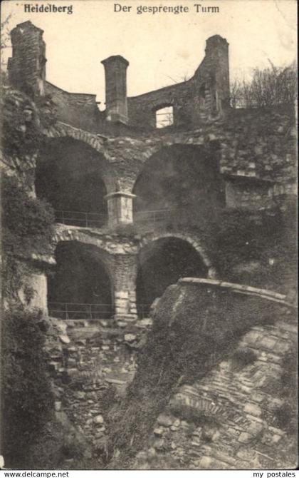 Heidelberg Neckar Heidelberg Gesprengter Turm