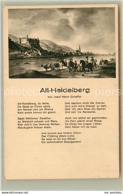 Heidelberg Neckar Schloss Gedichtext Alt Heidelberg