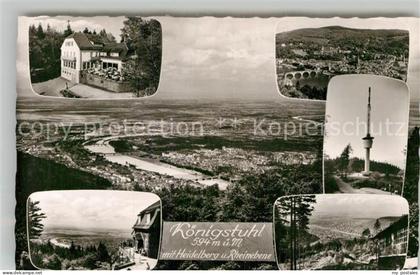 Koenigstuhl Heidelberg Heidelberg Rheinebene Panoramen