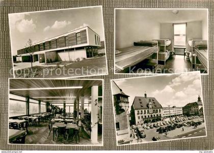Heilbronn Neckar Jugendherberge Heilbronn Speisesaal Schlafsaal Marktplatz