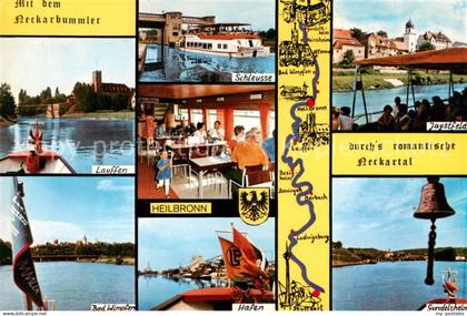 Heilbronn Neckar Lauffen Schleuse Heilbronn Hafen Jagstfeld Gundelsheim