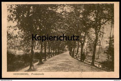 ALTE POSTKARTE HEINSBERG PROMENADE Allee alley Baum arbre tree cpa postcard Ansichtskarte AK belgische Militärpost