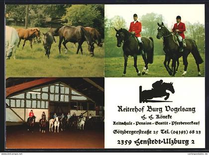 AK Henstedt-Ulzburg, Reiterhof Burg Vogelsang H. H. Köneke