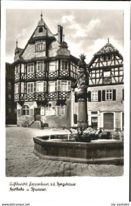 Heppenheim Bergstrasse Heppenheim Apotheke Brunnen