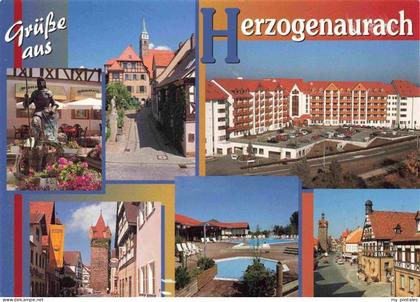 Herzogenaurach Bayern Motive Altstadt Brunnen Fachwerkhaeuser Wohnpark