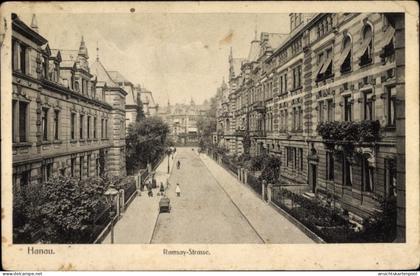 CPA Hanau im Main Kinzig Kreis Hessen, Ramsay Straße, Straßenpartie