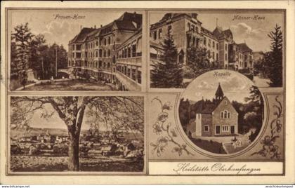 CPA Oberkaufungen Kaufungen Hessen, Kapelle, Männer-Haus, Frauen-Haus, Gesamtansicht