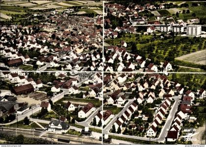CPA Ostheim Nidderau in Hessen, Teilansichten, Wohnsiedlung, Fliegeraufnahme