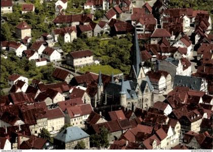 CPA Schotten im Vogelsbergkreis Hessen, Ev. Liebfrauenkirche, Fliegeraufnahme