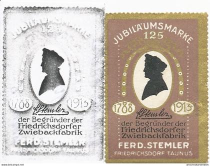 Friedrichsdorf Reklamemarke Zwiebackfabrik #130.305